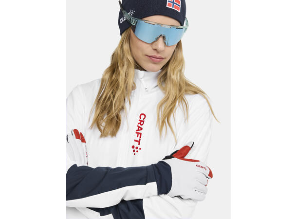 Craft Dame Jakke Pro Nordic Race M White/Blaze 