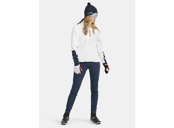 Craft Dame Jakke Pro Nordic Race M White/Blaze 