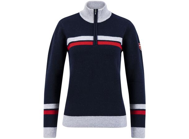 Swix Dame Blizzard Warm Sweater XL Varm genser med glidlås i halsen Grey 