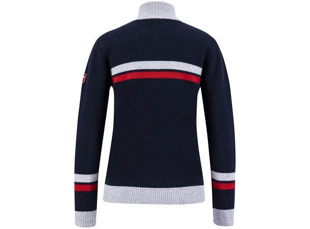 Swix Dame Blizzard Warm Sweater XL Varm genser med glidlås i halsen Grey 