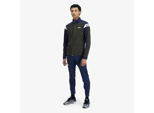 Swix Herre Dynamic Jakke S Skijakke i softshell - Dark Olive 