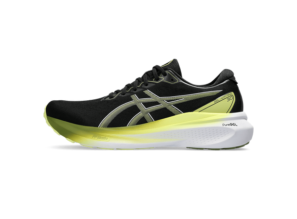 Asics Herre Løpesko Gel-Kayano 30 41,5 Populær pronasjonssko Black/Glow Yellow