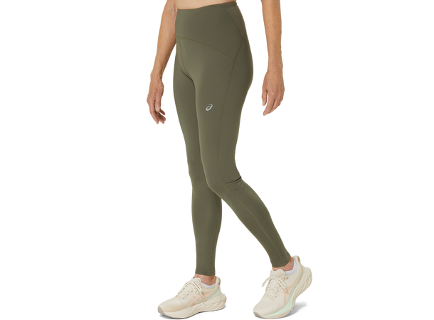 Asics W Road High Waist Tights S MANTLE GREEN 