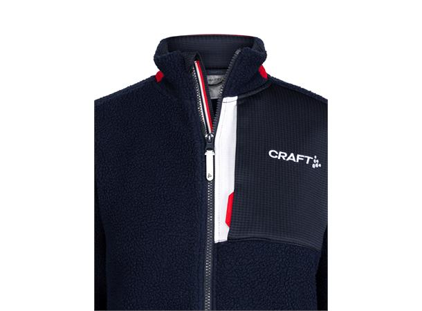 Craft Dame VM Fleece 2023 M Varm-og allsidig pile-fleecejakke Blaze