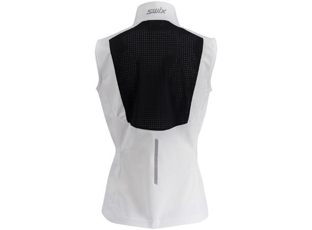 Swix Dame Vest Pace Wind M Løpevest med vindbeskyttelse BrightWhite 