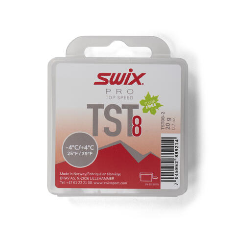 Swix TST8 Turbo R&#248;d Glid,-4&#176;/4&#176;C,20g Fluorfri topping glider