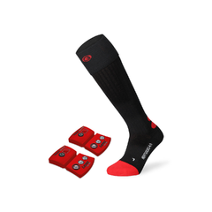Lenz Heat Sock + Heat Pack Black Varmesokker med batteri