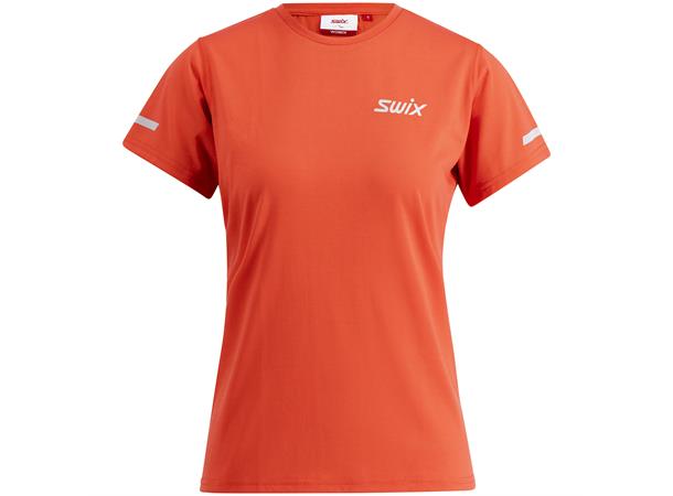 Swix Dame Trøye SS Pace M Allsidig t-skjorte for trening Cayenne