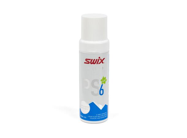 Swix PS6 Liq. Blå, -6°C/-12°C, 80ml Flytende fluorfri glider trening/konkur 