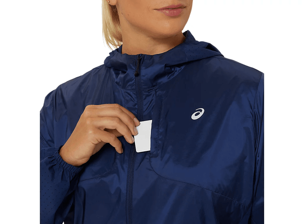 Asics Dame Jakke Nagino Run L Nedpakkbar løpejakke, BLEX 