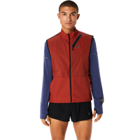 Asics Herre Vest MetaRun Packable S Yttervest for løping - Spice Latte