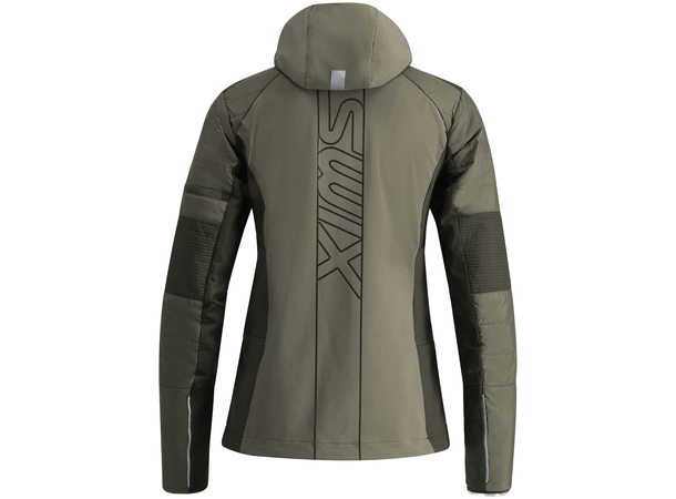 Swix Dame Jakke Horizon S Teknisk og varm skijakke Olive/Darkolive 