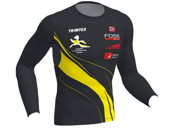 Trimtex Fast T-Shirt LS Dame S Klubbtøy Romerike Ultraløperklubb