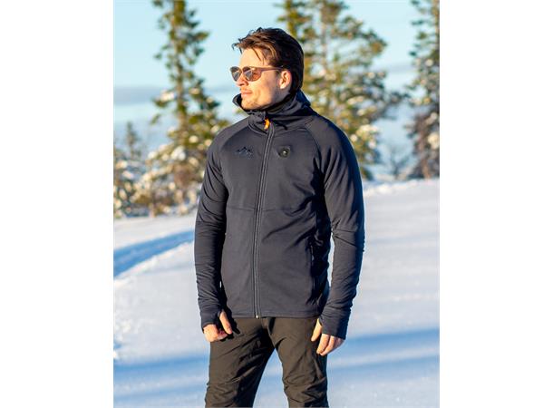 HeatX Herre Hettejakke Anyday L Batteridrevet varmegenser Navy/Blue 