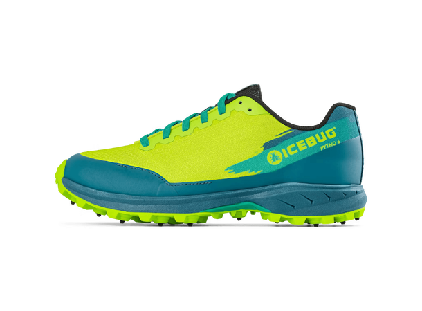 IceBug Pytho6 BuGrip Løpesko Dame 39 Løpesko m/pigg for vinterføre Lime/Mint 