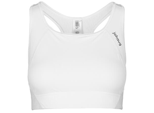Johaug Sports-top Discipline L Myk og funksjonell treningstopp White 