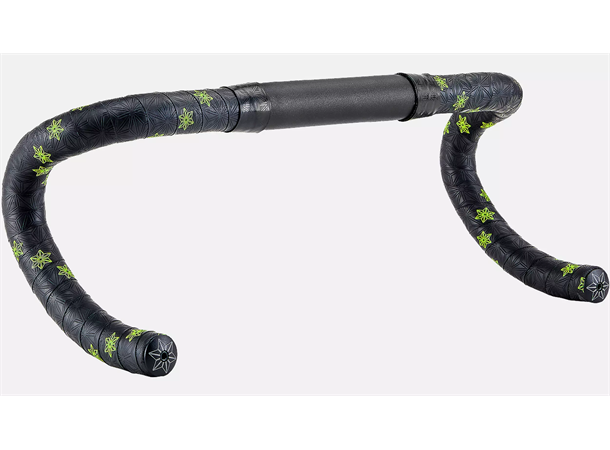 Specialized Super Sticky Kush Bar Tape Galaxy Neon Yellow Print/ Ano Blk Plugs 