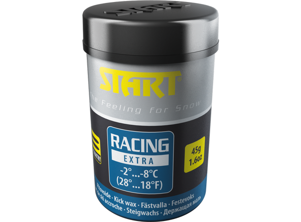 Start Racing Extra Blå -2*/-8* 45g Fluorfri Festevoks til norske forhold 