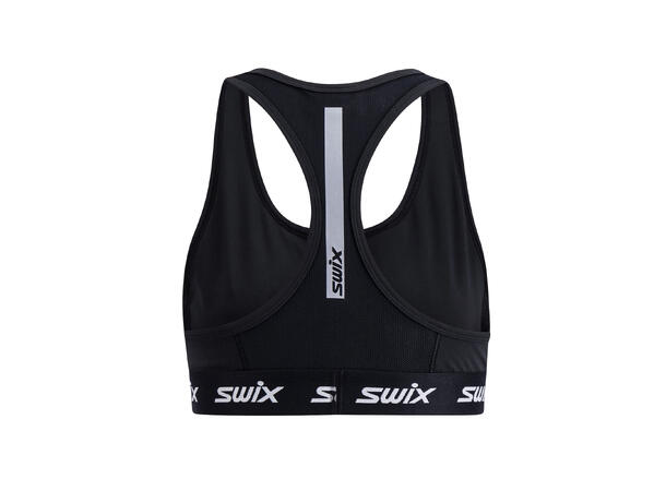 Swix Dame Sport-top Roadline L Sports-BH til løp og rulleski Black 