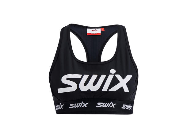 Swix Dame Sport-top Roadline L Sports-BH til løp og rulleski Black 