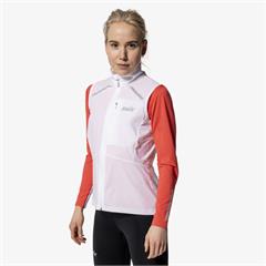 Swix Dame Vest Pace Wind L&#248;pevest med vindbeskyttelse BrightWhite
