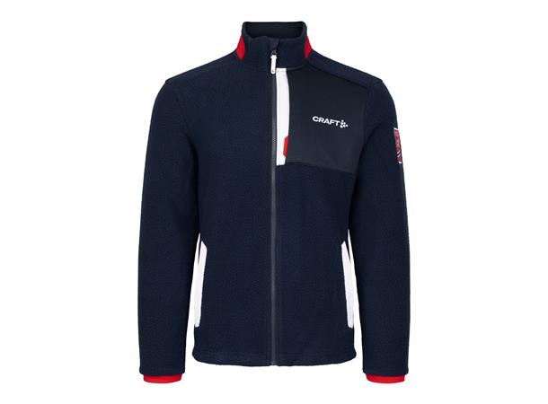 Craft Herre VM Fleece 2023 M Varm-og allsidig pile-fleecejakke Blaze