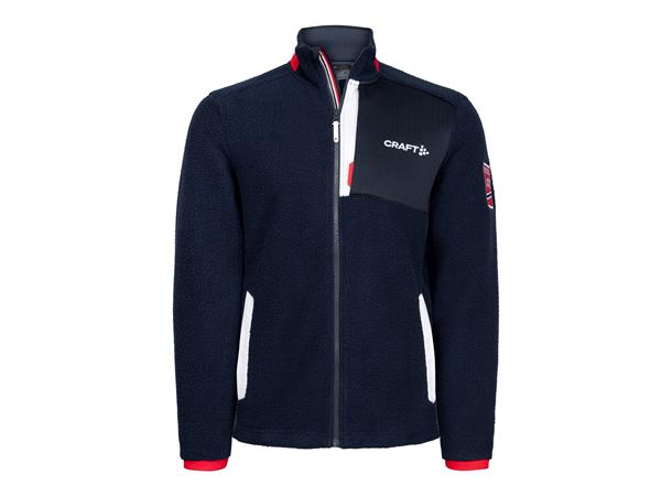 Craft Herre VM Fleece 2023 M Varm-og allsidig pile-fleecejakke Blaze