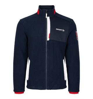 Craft Herre VM Fleece 2023 Varm-og allsidig pile-fleecejakke Blaze