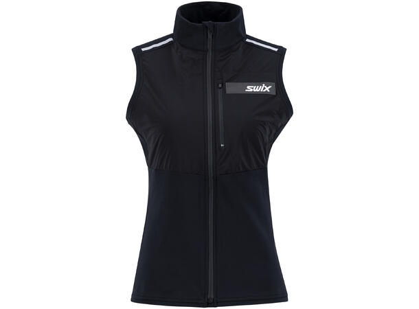 Swix Dame Vest Focus Warm M Allsidig vest for kaldt vær - Black 