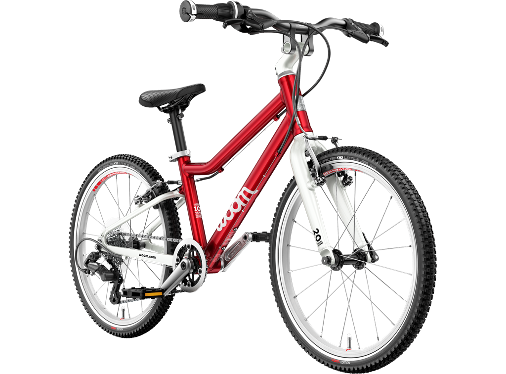 Woom 4 20" Anniversary Red Barnesykkel Jubileumsutgave av Woom 4 med pumpe