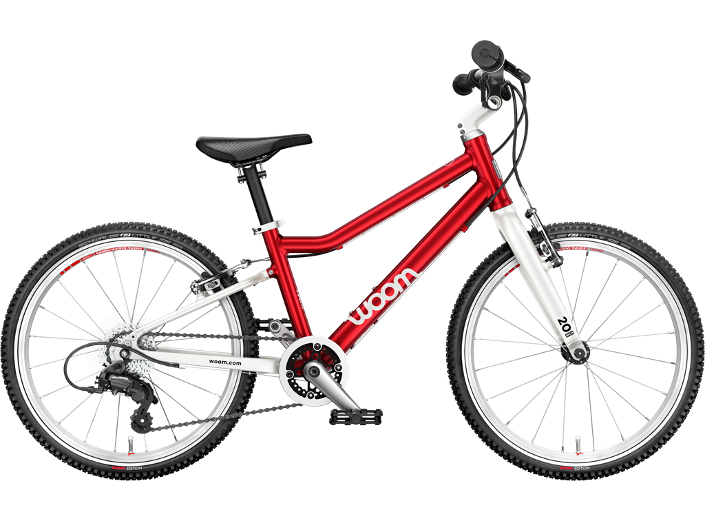 Woom 4 20" Anniversary Red Barnesykkel Jubileumsutgave av Woom 4 med pumpe