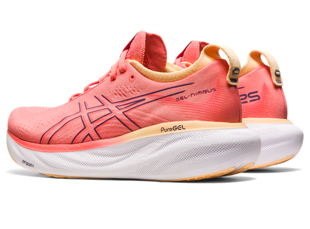 Asics Dame Løpesko Gel-Nimbus 25 39,5 Ny og forbedret utgave Papaya/DustPurple