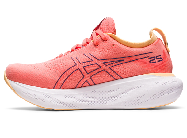 Asics Dame Løpesko Gel-Nimbus 25 39,5 Ny og forbedret utgave Papaya/DustPurple