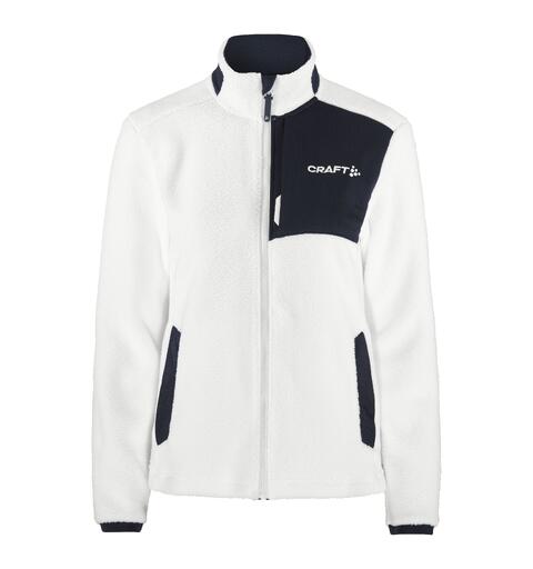 Craft Dame NOR Explore Pile Fleece Fleecejakke White / Blaze