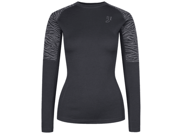 Johaug Trøye LS Elevate Wool XS Myk og varm ulltrøye TBLCK 