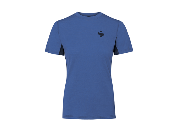 Sweet Dame Trøye SS Hunter Merino S Sykkeltrøye med merinoull - Sky Blue 