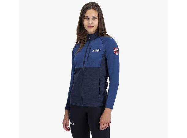 Swix Dame Infinity Midlayer Jakke M Allsidig mellomlag - Lake Blue 