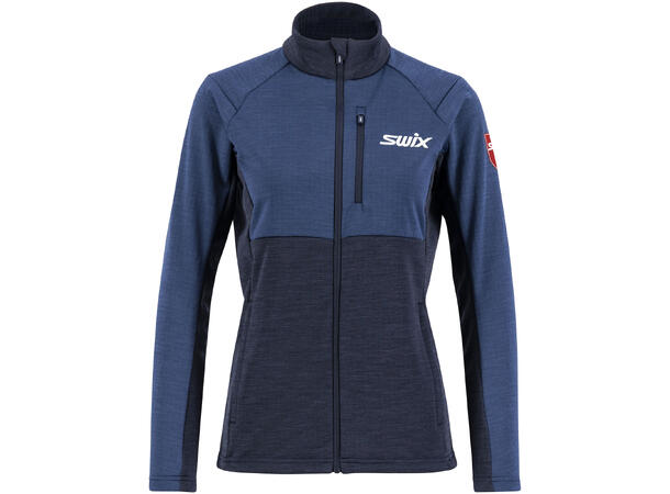 Swix Dame Infinity Midlayer Jakke M Allsidig mellomlag - Lake Blue 