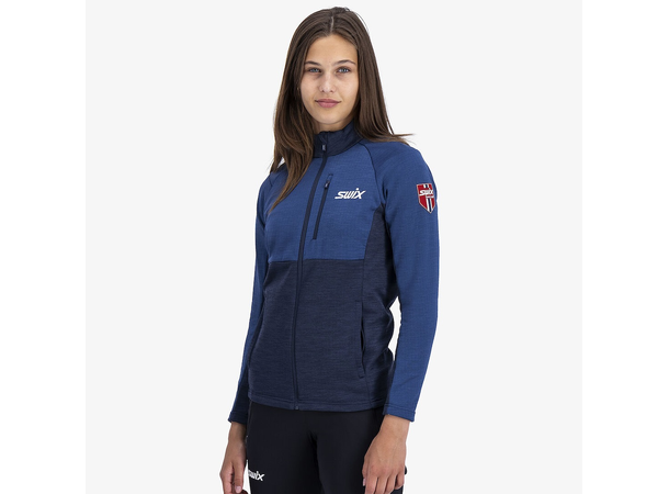 Swix Dame Infinity Midlayer Jakke M Allsidig mellomlag - Lake Blue 