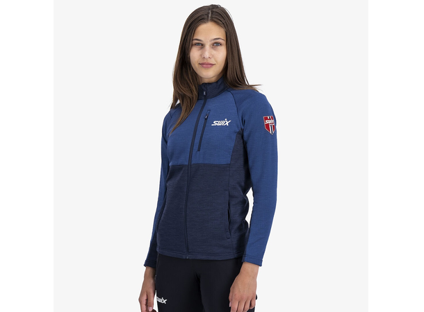 Swix Dame Infinity Midlayer Jakke M Allsidig mellomlag - Lake Blue 