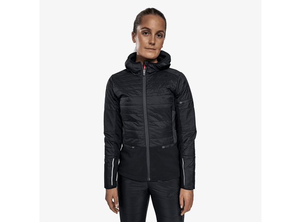 Swix Dame Jakke Horizon L Teknisk og varm skijakke Black/Phantom 
