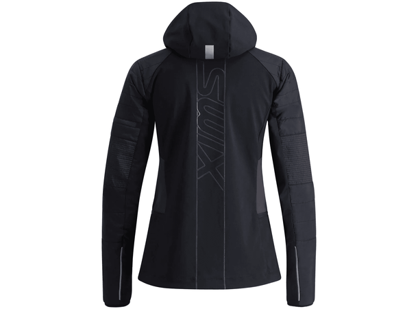 Swix Dame Jakke Horizon L Teknisk og varm skijakke Black/Phantom 