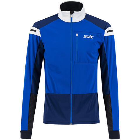 Swix Herre Dynamic Jakke S Skijakke i softshell - Olympian Blue