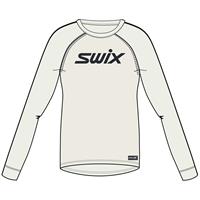 Swix Jr RaceX Merino LS 128 Longsleeve i merinoull - S.White/D.navy