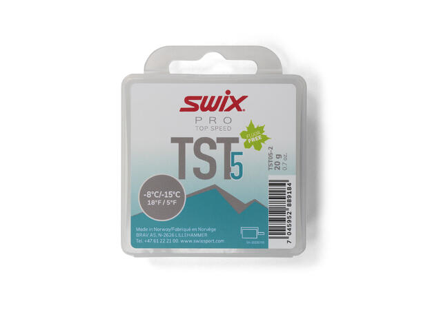 Swix TST5 Turbo Glider,-8°C/-15°C,20g Fluorfri topping glider for Kaldt 