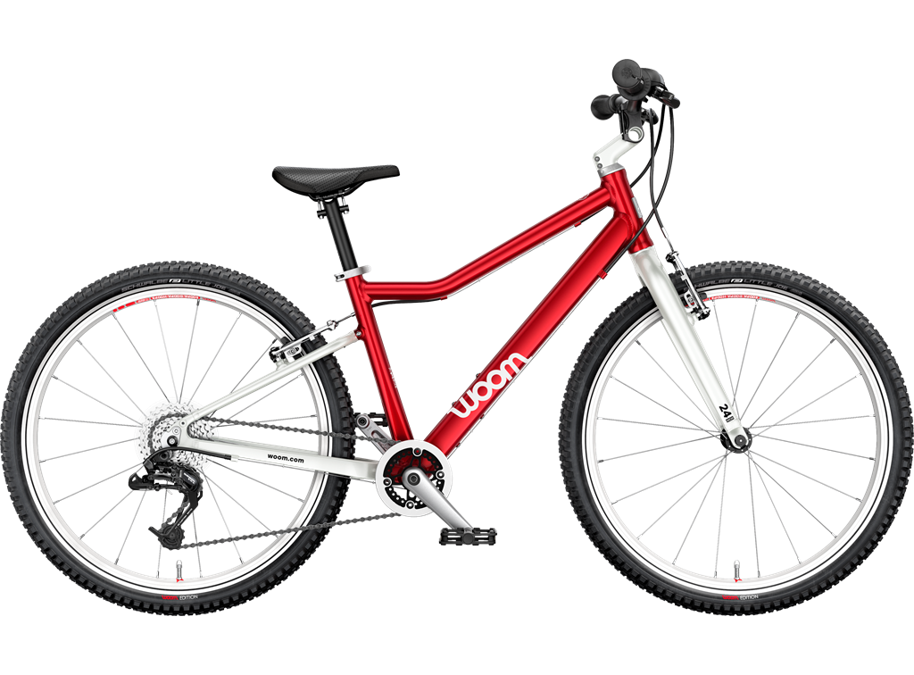 Woom 5 24" Anniversary Red Juniorsykkel Jubileumsutgave av Woom 5 med pumpe