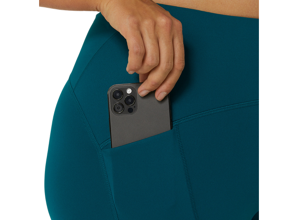 Asics W Road High Waist Tights S RICH TEAL 