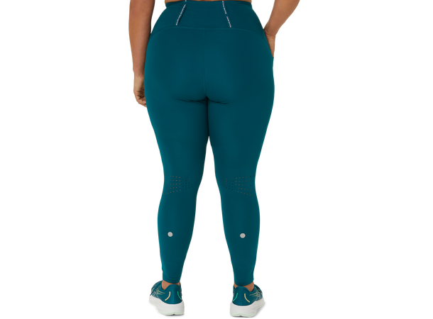Asics W Road High Waist Tights S RICH TEAL 
