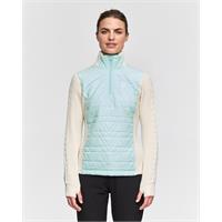 Dæhlie Dame Genser Half Zip Comfy Varm genser i ullblanding Iced Aqua