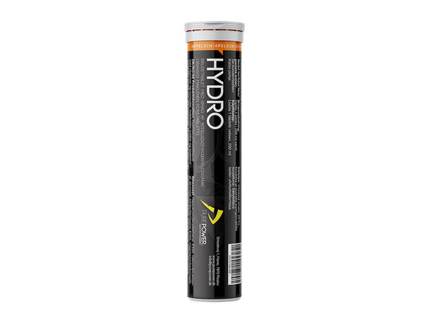 PurePower Electrolyte Tab Appelsin Før, under og etter, rør av 20stk 